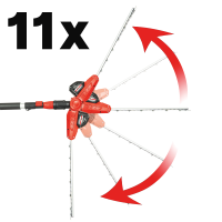 B-Ware Grizzly Tools Akku-Teleskop-Heckenschere AHS 2020 T mit 20 V Akku und Ladegerät