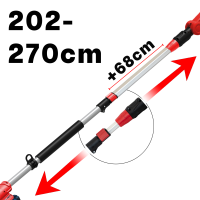 B-Ware Grizzly Tools Akku-Teleskop-Heckenschere AHS 2020 T mit 20 V Akku und Ladegerät