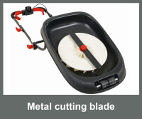 B-Ware: Grizzly Tools Elektro Luftkissen Mulchmäher ERM 1600 34 L