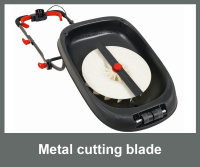 B-Ware: Grizzly Tools Elektro Luftkissen Mulchmäher ERM 1600 34 L