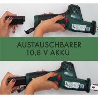 B Ware: Akku Astsäge AAS 1080 mit 10,8 V 2,0 Ah Akku, inkl. 3 Sägeblätter